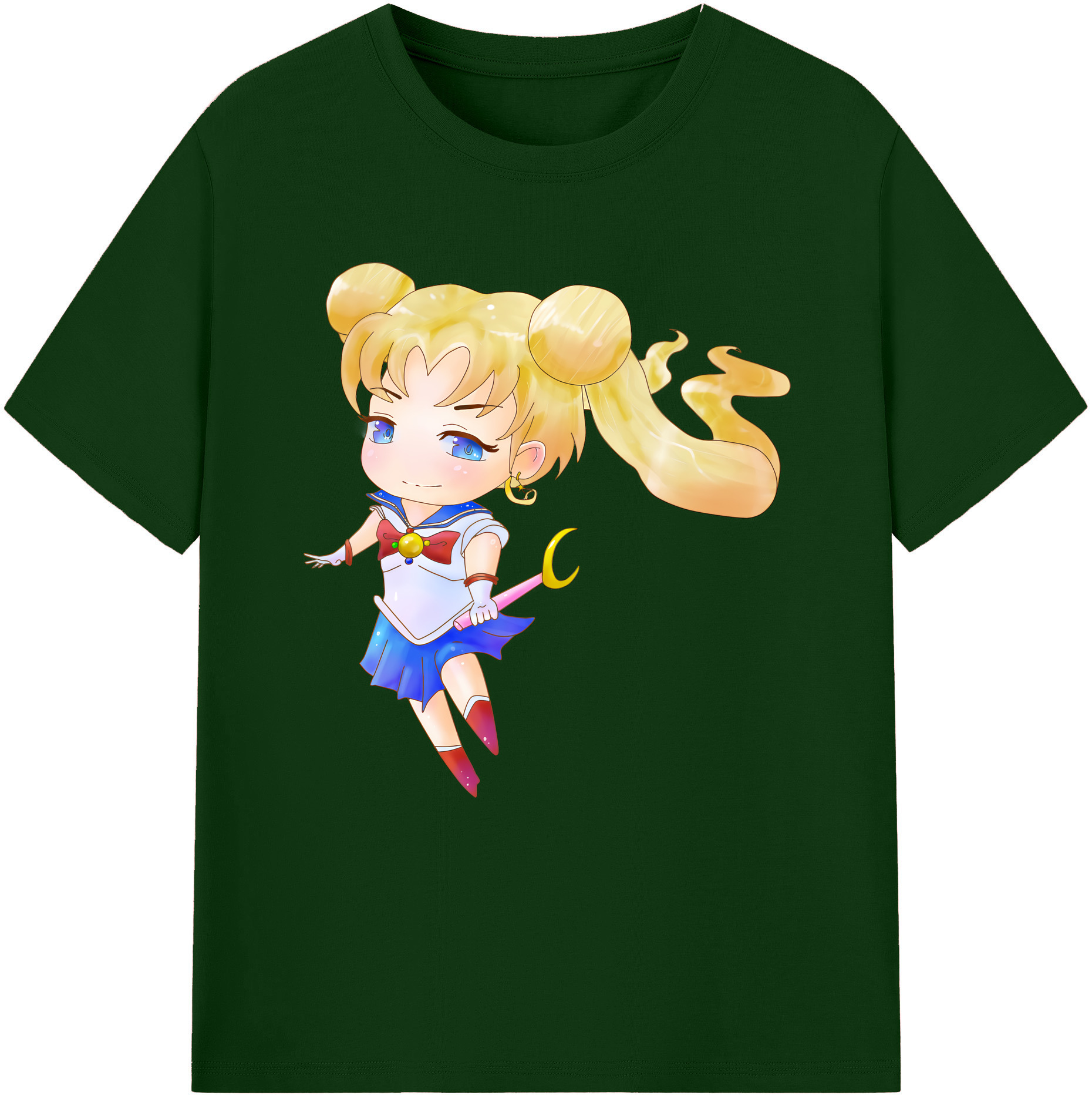（画像用） 美少女戦士セーラームーン 愛野 美奈子 あいの みなこ Sailor Moon Aino Minako 綿100％半袖Tシャツ（フロントプリント）